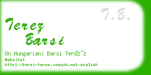 terez barsi business card